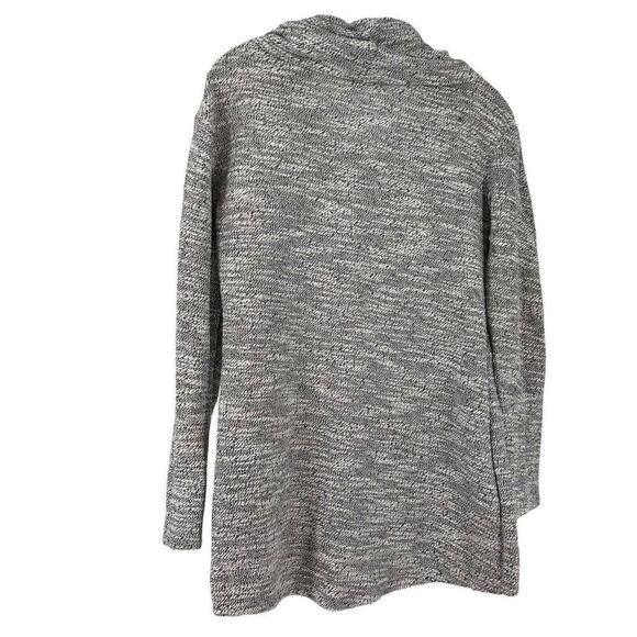Cowl Neck Pullover Top Salt & Pepper Gray Size Small Merona Casual Long Sleeve - Picture 2 of 7